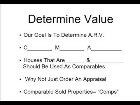 how to determine value of home