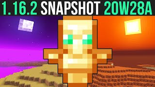 Minecraft 1.16.2 Snapshot 20w28a Custom Everything! Biomes, Structures, Caves & Sky Colors!