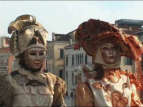 Unterwegs in Venedig zum Carneval - alle Strassen vol ...