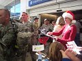 DFW Airport - Soldiers Get Christmas Cards DFW Airport - Soldiers Get Christmas Cards