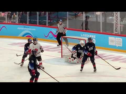 Dylan Silverstein game video USA vs Canada YOG