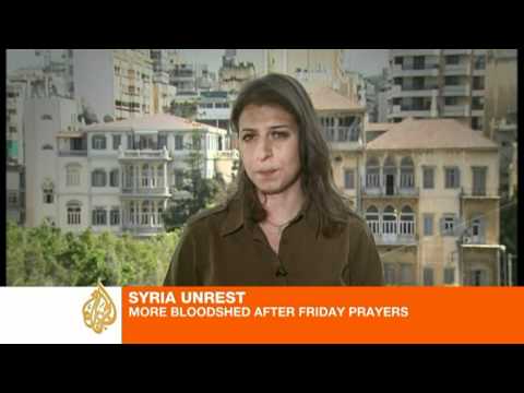 zeina khodr - In Syria, three women taking part in a pro-democracy march are reported to have been shot dead by Syrian forces near the city of Baniyas. The coastal city ha...