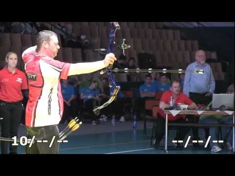 compound - Berlin-Open 2012 - Archery Compound Men Gold Final Stephan Hansen (DEN, Dänemark) - Sergio Pagni (ITA, Italien) www.Berlin-Archery.de und www.BB-Bogenschiess...