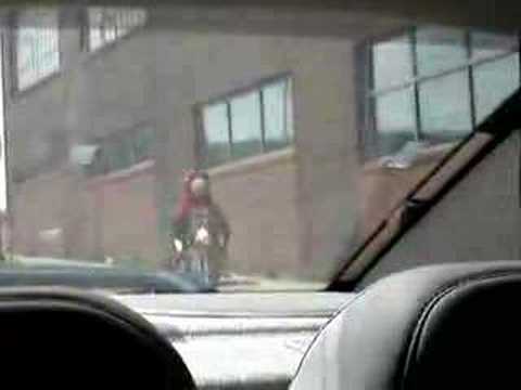 Atlanta Hawk on Motorcycle