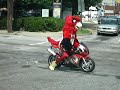 Atlanta Hawk on Motorcycle