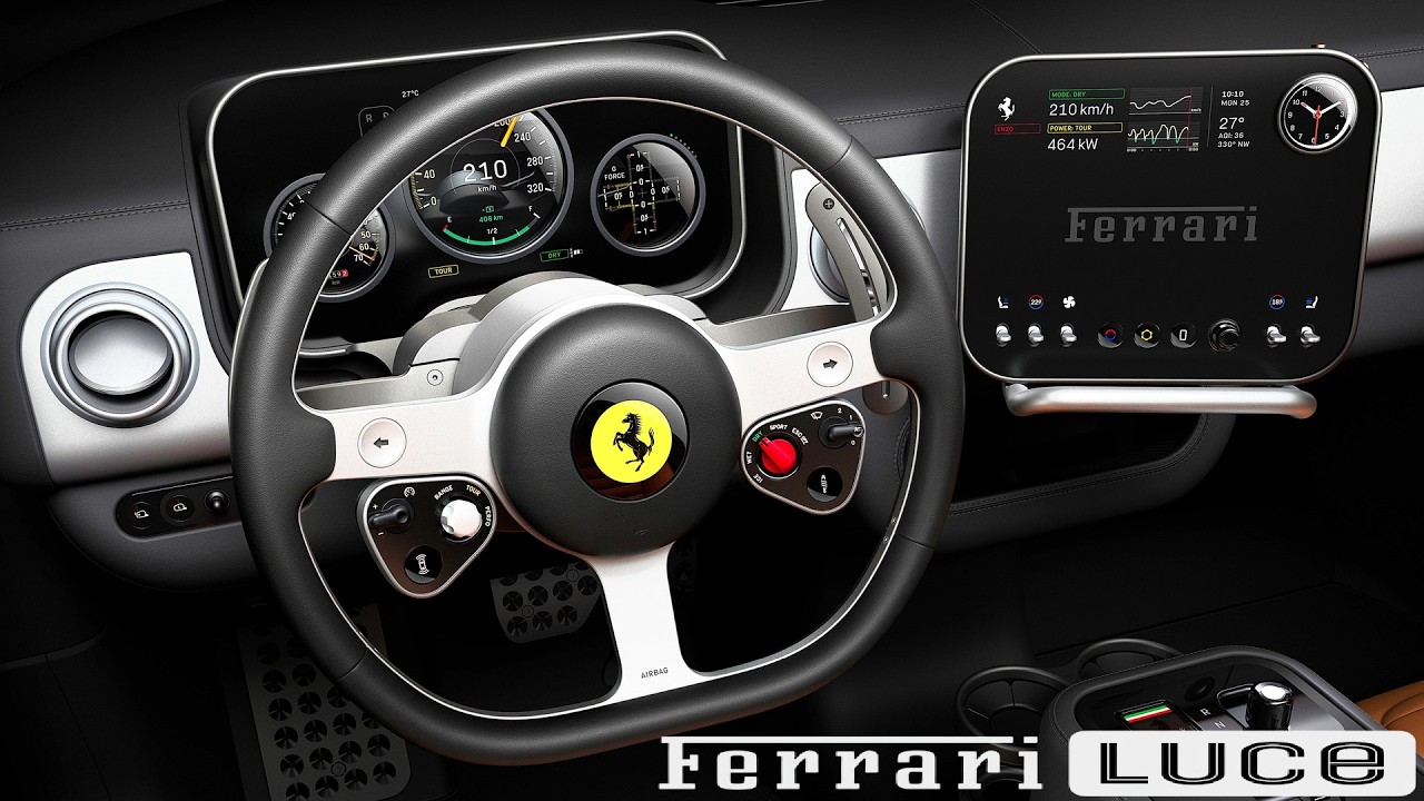 All New Ferrari Luce Interior Features | Ferrari Luce First Pure-Electric Sports Car
