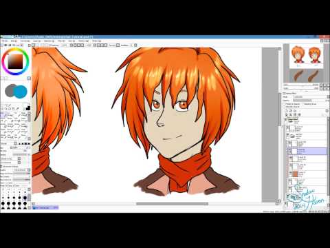 how to draw wet hair