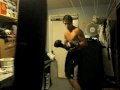 Heavybag working out, 16Oz gloves Adam Lilja