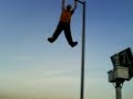 Lamp post climb Pt2 Eye of the tiger audio Lamp post climb Pt2 Eye of the tiger audio