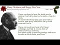 Merry Christmas and Happy New Year On the occasion of this festive season, we have decided to dedicate these wonderful words to you: words which have been an inspiration to us over many years. We hope they will inspire you in the same way and help you to fulfill all your dreams in the coming year, because: