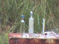 glass botles VS spring gun / wiatrowka VS szklane butle