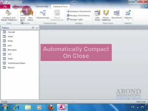 how to compact and repair access 2007 in vba