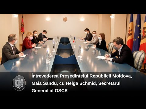 President Maia Sandu met with OSCE Secretary-General Helga Schmid