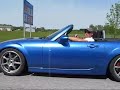 MX-5 Full exhaust VS Stock--Roll-on test