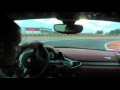 Ferrari 458 Italia on the track