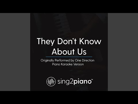 They Don't Know About Us (Originally Performed By One Direction) (Piano Karaoke Version)