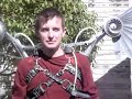 These are a pair of aluminum wings I built out of aluminum tube stock, aluminum sheet and some bicycle components.