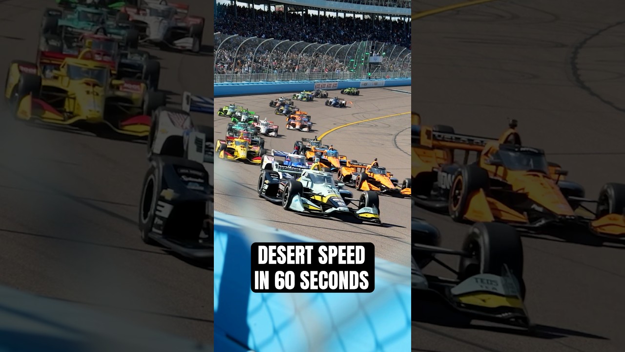 Desert speed in 60 seconds 🌵🏁 #indycar #racing #phoenix