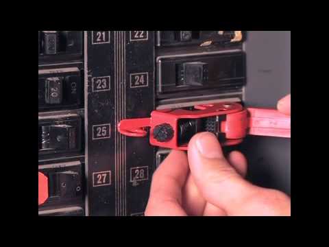 Screen capture of Master Lock Safety 493B - Grip Tight™ Circuit Breaker Lockout
