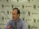 Coach Mike Lonergan following loss to George Mason Coach Mike Lonergan following loss to George Mason