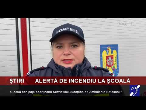 Alertă de incendiu la școală
