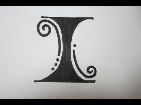 how to draw swirly letters a-z