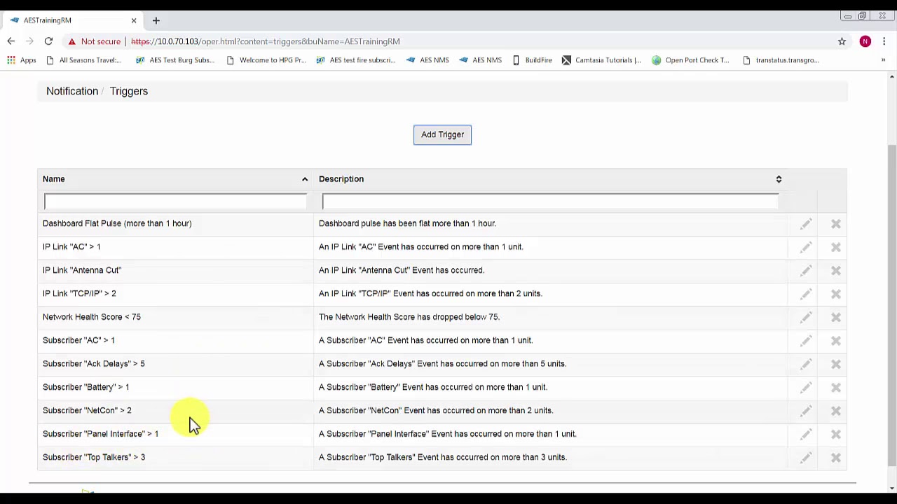 Network Management System (NMS) Training — Setting Notifications (5 of 5)