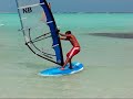 Windsurfing classic freestyle practice
