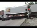 NS eastbound intermodal train flying through Fostoria