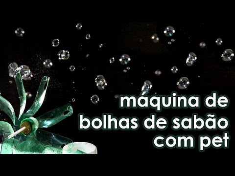 Como fazer uma máquina de bolhas de sabão