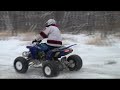 Yamaha 2008 yfz 450. SNOW!! FMF power core 4 pipe Yamaha 2008 yfz 450. SNOW!! FMF power core 4 pipe