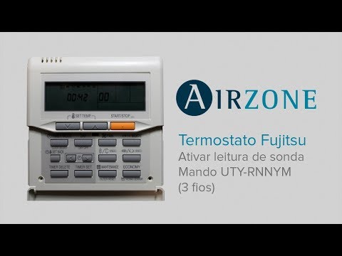 Termostato Fujitsu: ativar leitura de sonda