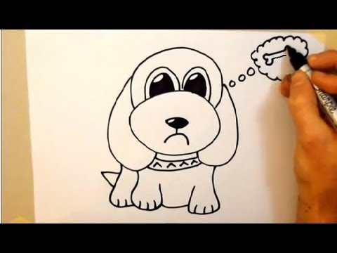 how to draw a dog