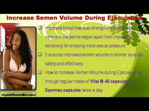 how to get more semens
