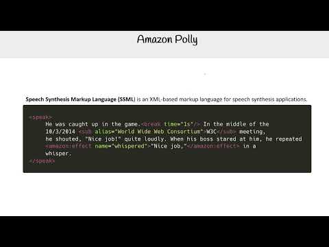 Amazon Polly: Text-to-Speech Service - AWS AI Practitioner AIF-C01