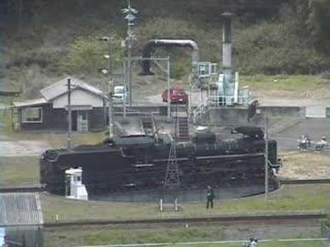 津和野駅構内の転車台で