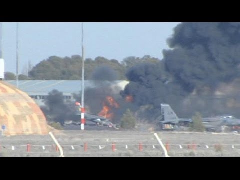 Le crash en Espagne d'un F-16 grec fait au moins dix morts