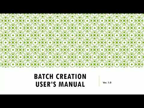Batch Creation User Manual – Domain Skilling-Support Blog
