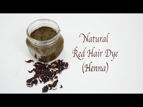 how to dye natural hair red