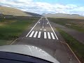 Diamond DA42 Twinstar approach and landing in Vagar