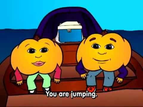 learn fruit names - http://pumkin.com presents: Fruits - a kids ESL vocabulary / grammar video • Review present continuous verbs and learn the names of FRUITS in English: Apple,...