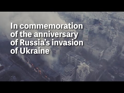 To mark the anniversary of Russian invasion of Ukraine
