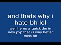 getting 113 cb in mid bh while dming and new pvp dm
