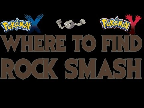 how to get rock smash on pokemon y
