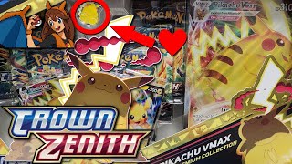 YES! Opening the NEW Black Friday Pikachu VMAX Premium Collection Box of Crown Zenith Pokemon Cards! by Flammable Lizard