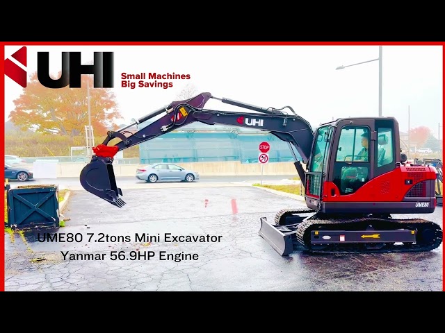 UHI UME80 Excavator 15,880 lbs. Yanmar Engine 647-923-6266 in Heavy Equipment in Markham / York Region
