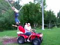 Une autre utilisation possible de notre tracteur ;-)
