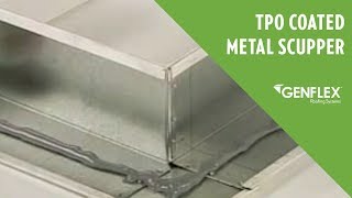 TPO Coated Metal Scupper