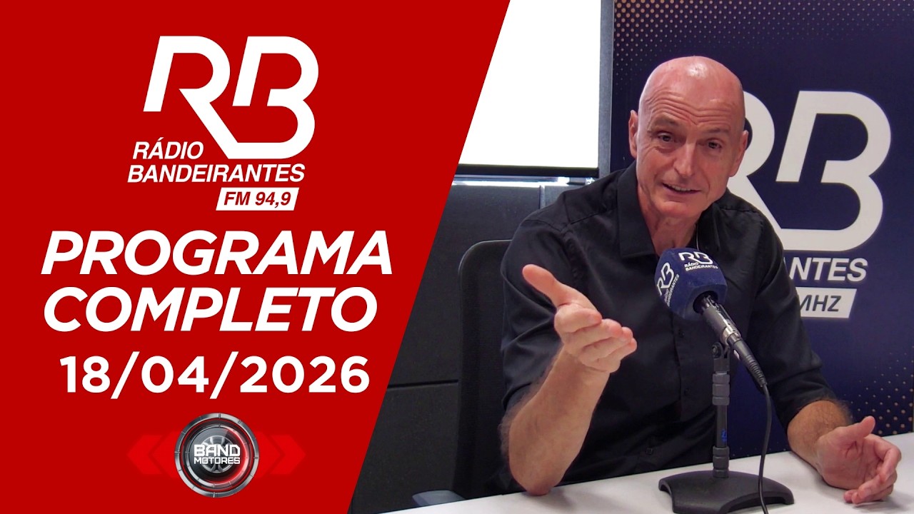 Band Motores na Rádio Bandeirantes | 18/04/2026