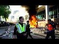 CAR BEING SET ON FIRE HOCKEY RIOT VANCOUVER 2011